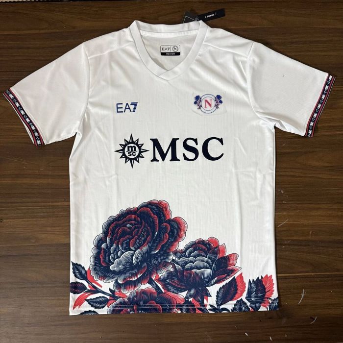 Fan Version 2026-2027 Calcio Napoli White Football Shirt Napoles Soccer Jersey