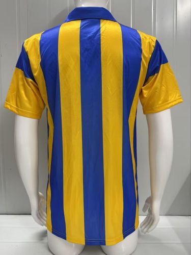 Retro Jersey 1987-1988 Club Atlético Rosario Central Home Soccer Jersey Vintage Football Shirt