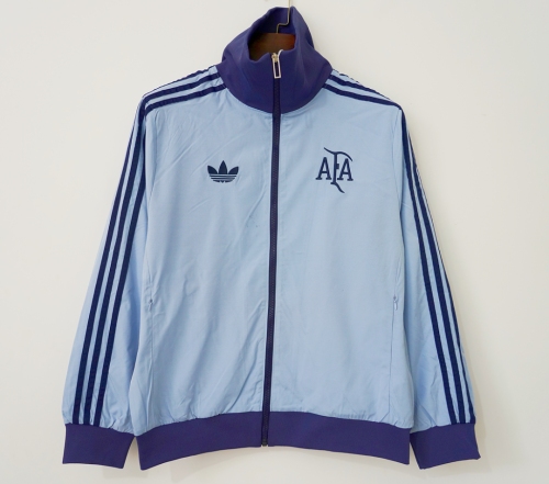 2024-2025 Argentina Light Blue Soccer Windbreaker Jacket Football Jacket