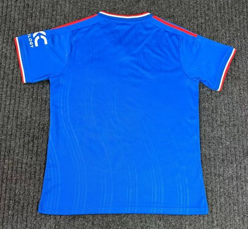 Fans Version 2026-2027 Manchester United Away Blue Soccer Jersey Man United Football Shirt