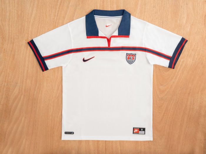 Retro Jersey 1998 USA Home Soccer Jersey United States Vintage Football Shirt