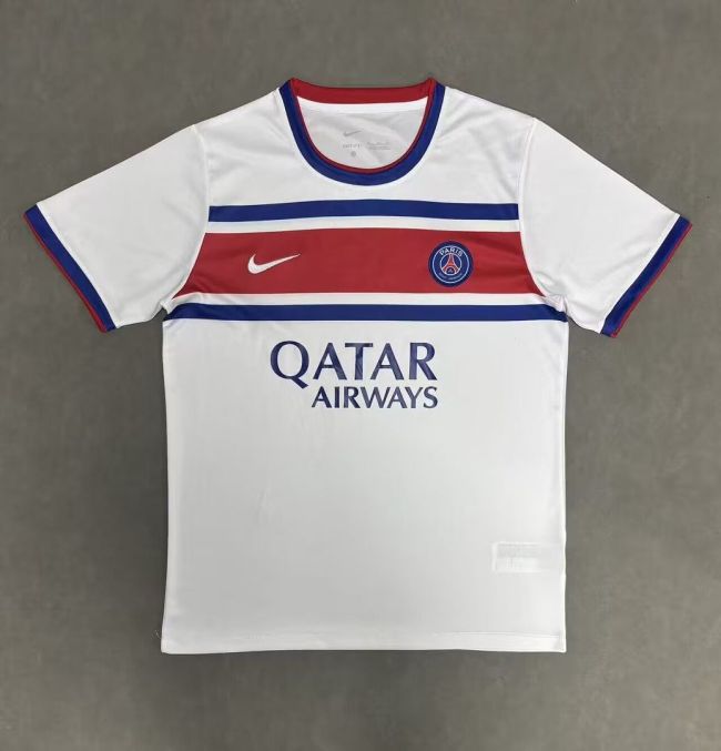 Fan Version 2026-2027 PSG White Soccer Pre-match Jersey Paris Football Maillot