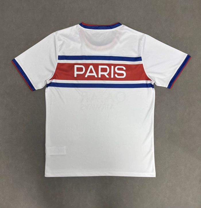 Fan Version 2026-2027 PSG White Soccer Pre-match Jersey Paris Football Maillot
