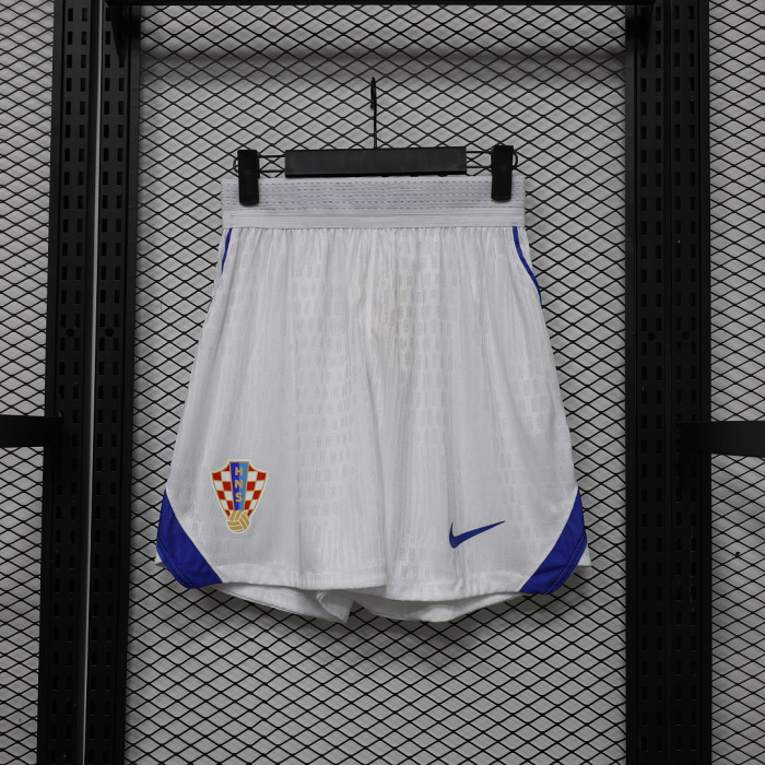 Player Version 2026 Croatia Home Soccer Shorts Football Shorts