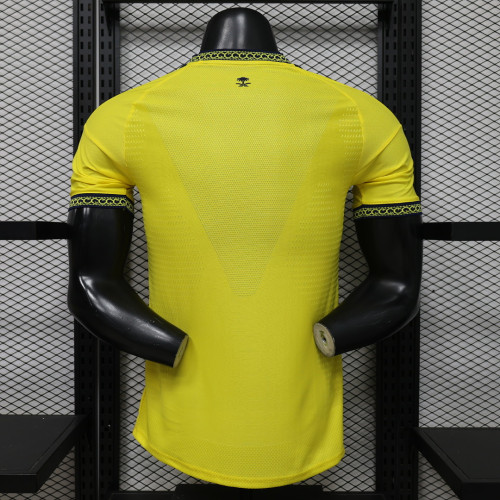 without Sponor Logo Player Version 2026-2027 Al Nassr Home Soccer Jersey Football Shirt