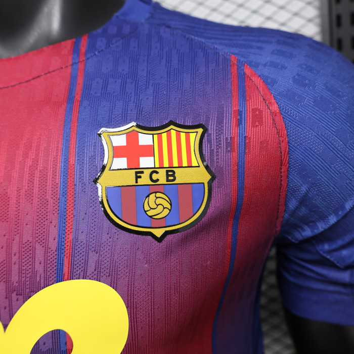 OR Version Barca Camisetas de Futbol Player Version 2025-2026 Barcelona X Olivia Rodrigo Home Soccer Jersey