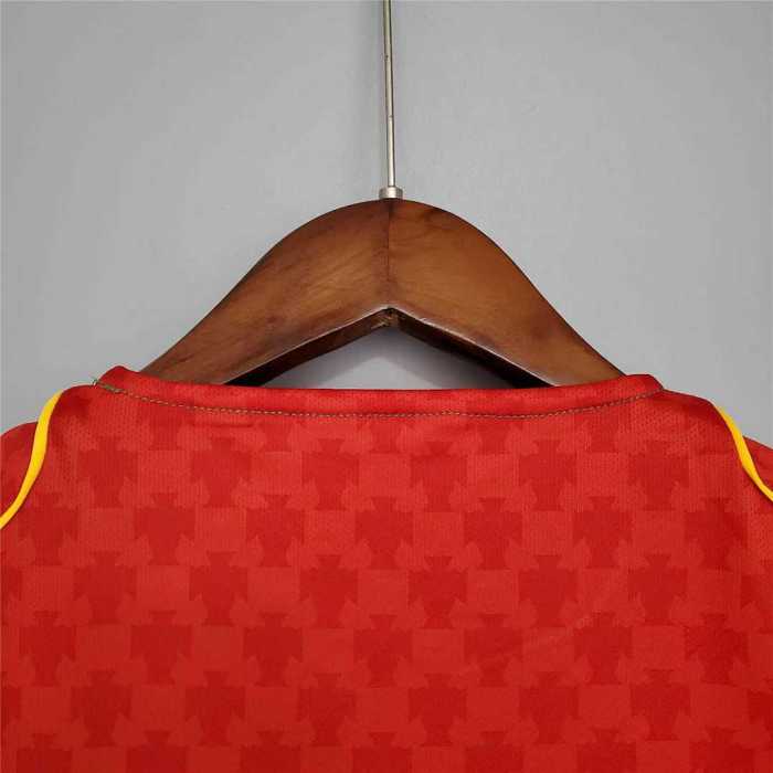 with Front Lettering Retro Jersey 2004 Portugal Home Soccer Jersey Vintage Football Shirt