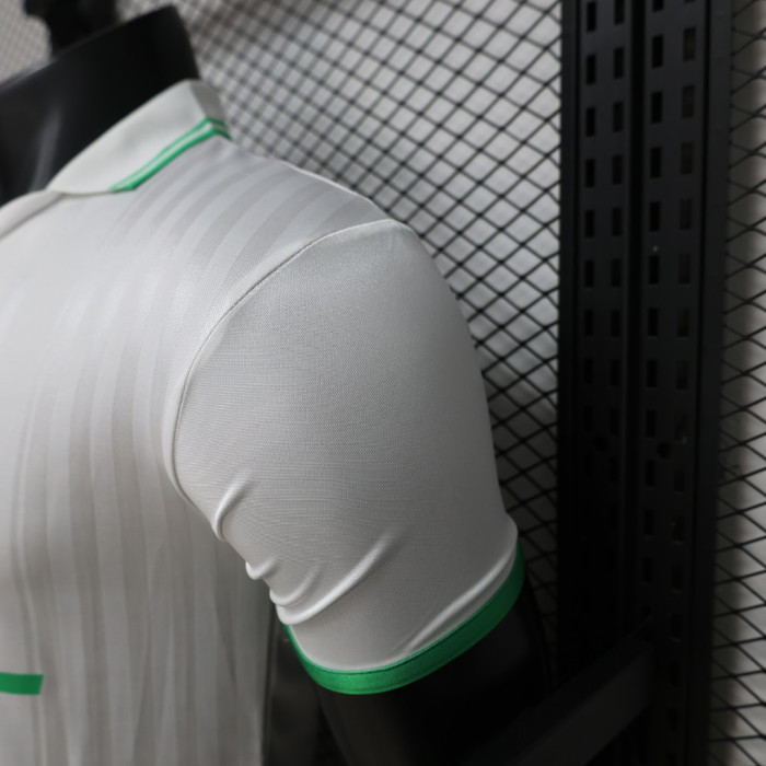 Player Version 2026 Brazil White AJ Soccer Polo Brasil Camisetas de Futbol