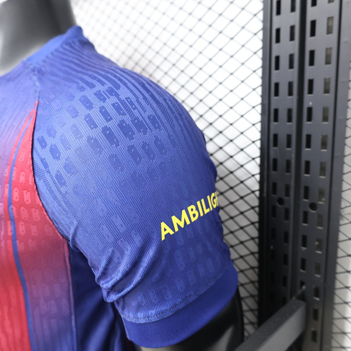 OR Version Barca Camisetas de Futbol Player Version 2025-2026 Barcelona X Olivia Rodrigo Home Soccer Jersey