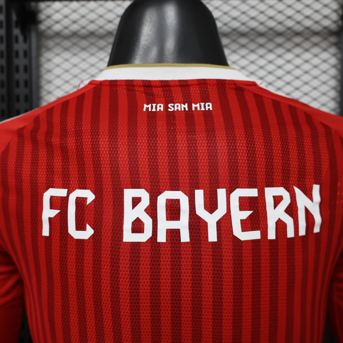 Long Sleeve Player Version 2026-2027 Bayern Munich Home Soccer Jersey Bayern Munchen Football Shirt