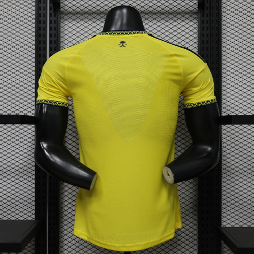 with Sponor Logo Player Version 2026-2027 Al Nassr Home Soccer Jersey Football Shirt