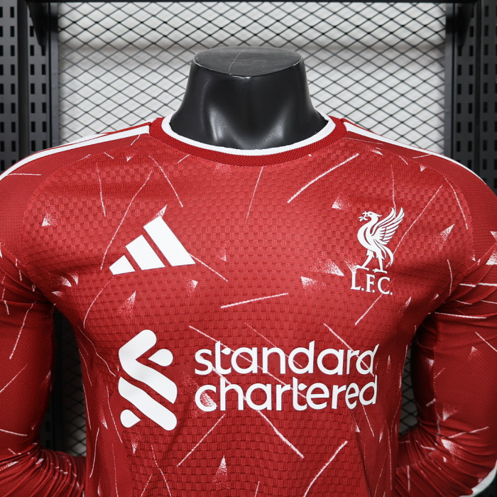 Long Sleeve Player Version 2026-2027 Liverpool Home Soccer Jersey Football Shirt