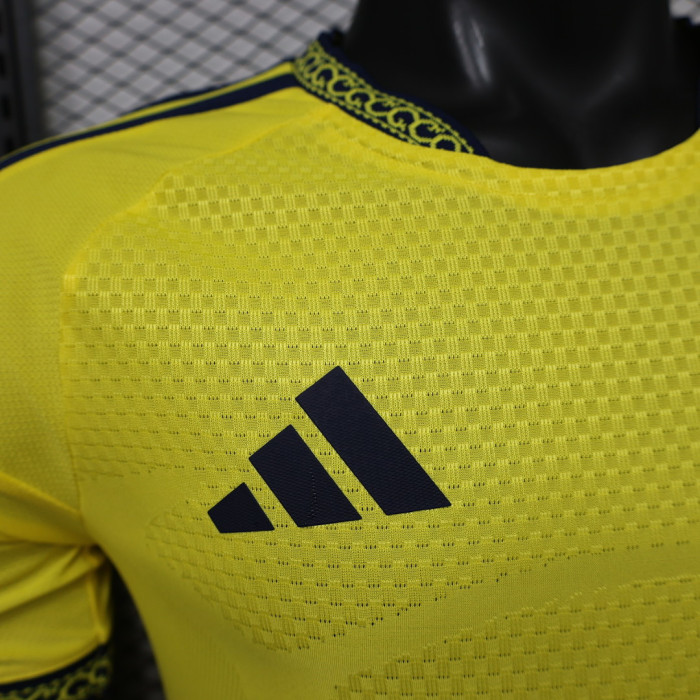 without Sponor Logo Player Version 2026-2027 Al Nassr Home Soccer Jersey Football Shirt