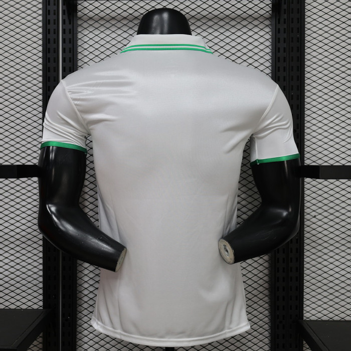 Player Version 2026 Brazil White AJ Soccer Polo Brasil Camisetas de Futbol