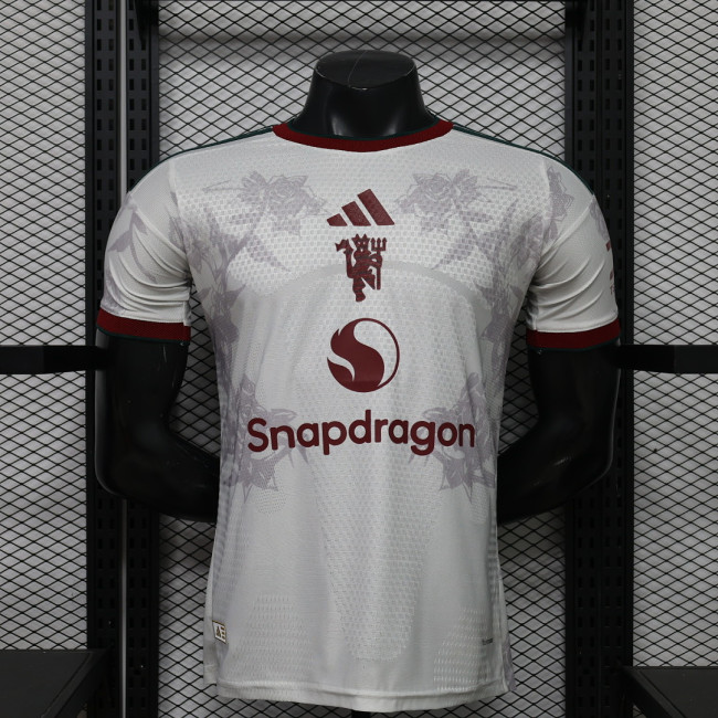 Player Version 2026-2027 Manchester United Third Away White Soccer Jersey Football Shirt