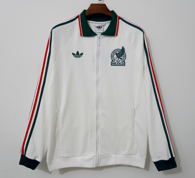 2026 Mexico White Soccer Windbreaker Jacket Football Jacket