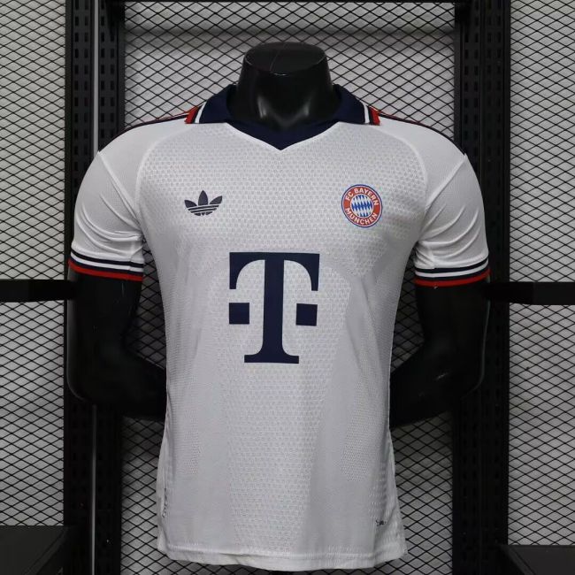 Player Version 2026-2027 Bayern Munich Away White Soccer Jersey Bayern Munchen Football Shirt