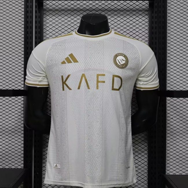with Sponor Logo Player Version 2026-2027 Al Nassr Away White Soccer Jersey Football Shirt