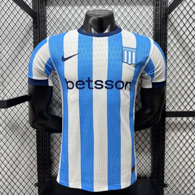 Player Version 2026-2027 Argentina Racing Club Home Soccer Jersey Football Shirt