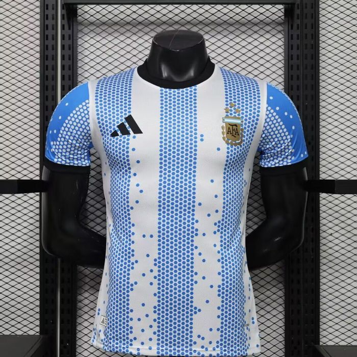 Player Version 2026 Argentina White/Blue Soccer Jersey Camisetas de Futbol