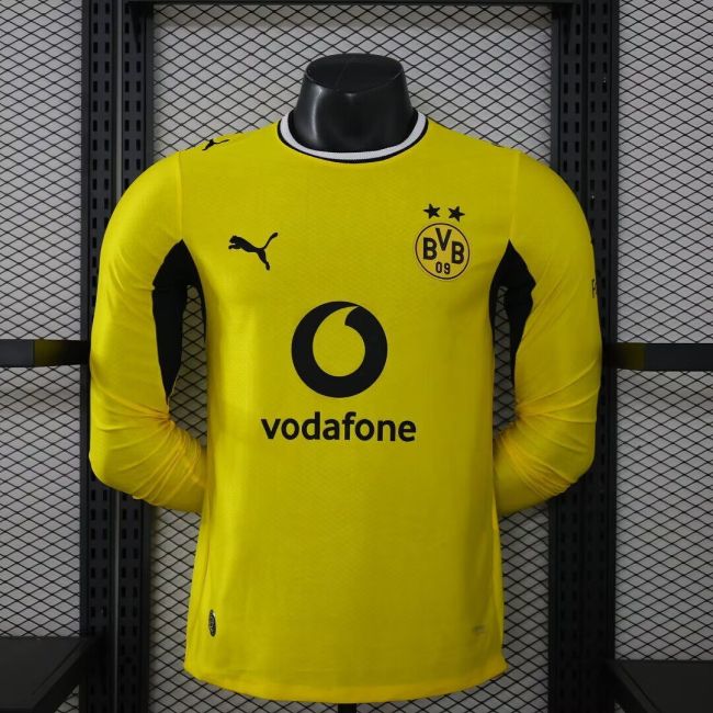 Long Sleeve Player Version 2026-2027 Borussia Dortmund Home Soccer Jersey BVB Football Shirt