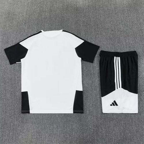 Adult Uniform 2026-2027 Juventus White/Black Soccer Training Jersey and Shorts Football Kits