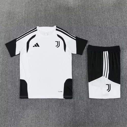 Adult Uniform 2026-2027 Juventus White/Black Soccer Training Jersey and Shorts Football Kits