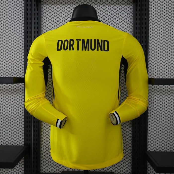 Long Sleeve Player Version 2026-2027 Borussia Dortmund Home Soccer Jersey BVB Football Shirt
