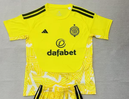 Fan Version 2026-2027 Celtic Yellow Goalkeeper Soccer Jersey Football Shirt