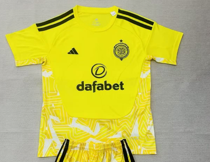 Fan Version 2026-2027 Celtic Yellow Goalkeeper Soccer Jersey Football Shirt