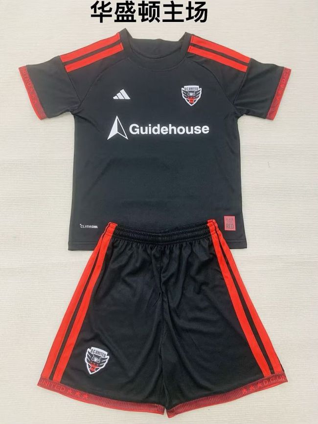 Youth Uniform Kids Kit 2026-2027 DC United Home Soccer Jersey Shorts Child D.C. United Football Set