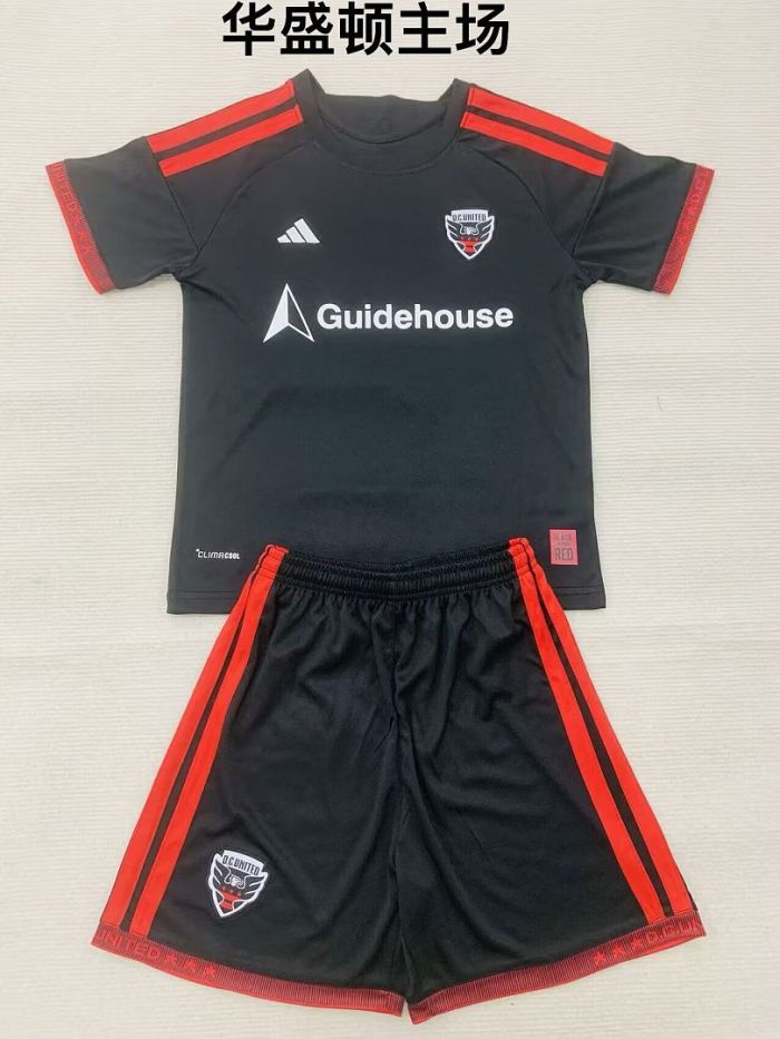 Youth Uniform Kids Kit 2026-2027 DC United Home Soccer Jersey Shorts Child D.C. United Football Set