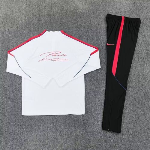 2026-2027 PSG White Soccer Training Sweater and Pants Paris Football Kit