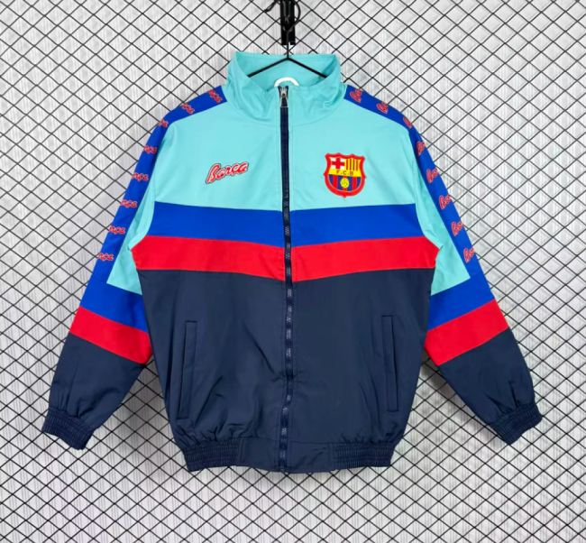Retro Jacket 1996-1997 Barcelona Soccer Windbreaker Jacket Football Jacket