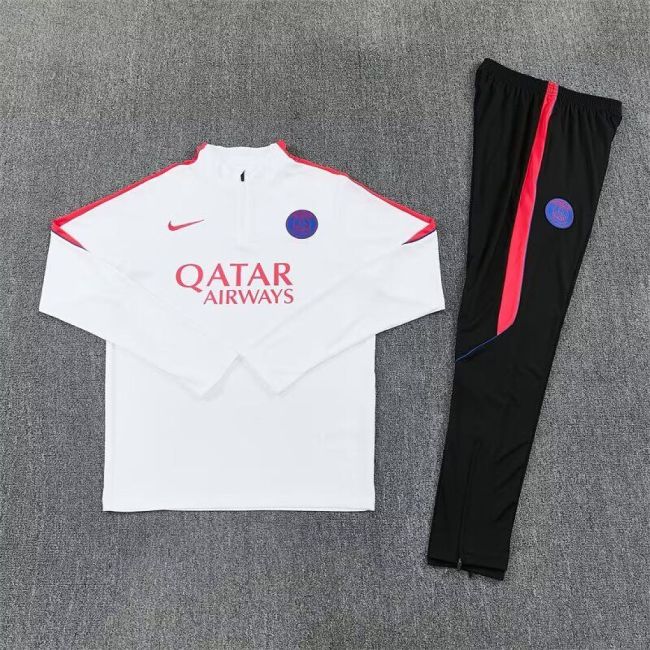 2026-2027 PSG White Soccer Training Sweater and Pants Paris Football Kit