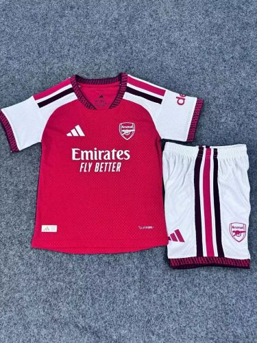 Player Version Youth Uniform Kids Kit 2026-2027 Arsenal Home Soccer Jersey Shorts Child Football Set