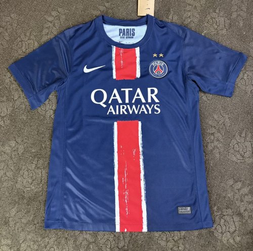 with 2 Stars Maillot PSG Fan Version 2024-2025 Paris Saint-Germain Home Soccer Jersey