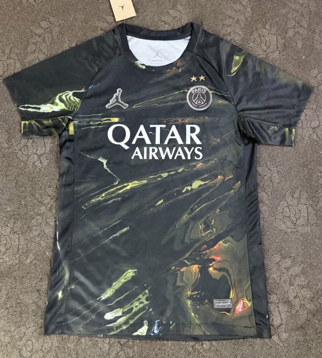 with 2 Stars Fan Version 2025-2026 PSG Fifth Away Soccer Jersey Paris Football Maillot
