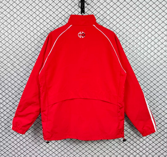 Retro Jacket 2006-2007 Liverpool Red Soccer Windbreaker Jacket Football Jacket
