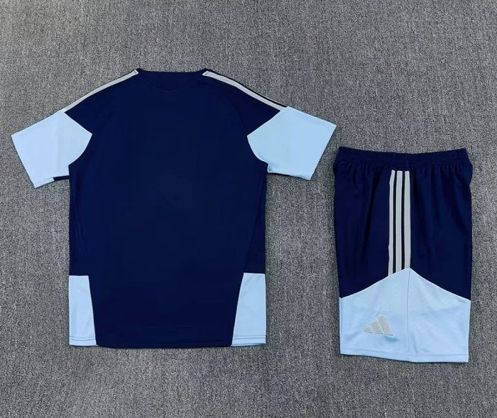 Adult Uniform 2026-2027 Ajax Dark Blue Soccer Training Jersey and Shorts Football Kits