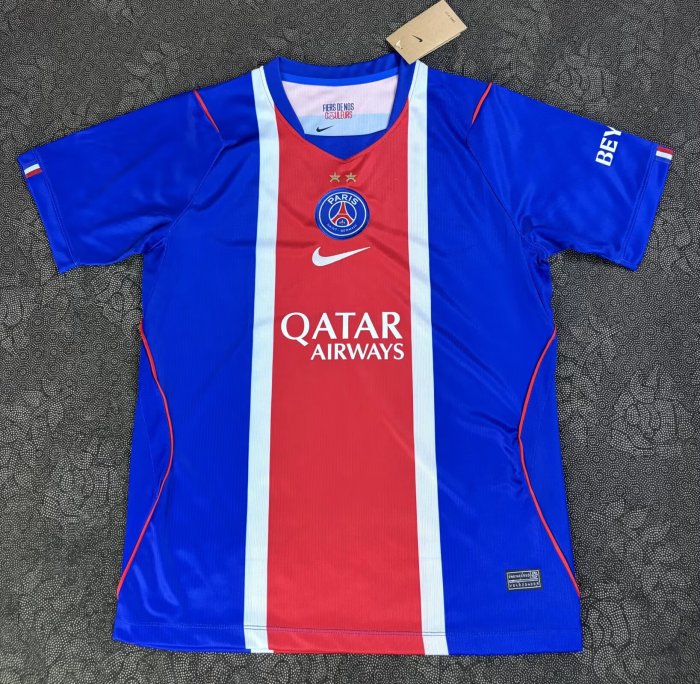 with 2 Stars Fan Version 2026-2027 PSG Home Soccer Jersey Paris Football Maillot