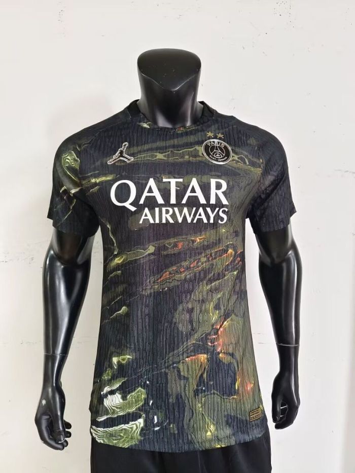 with 2 Stars Player Version 2025-2026 PSG Fifth Away Soccer Jersey Paris Football Maillot