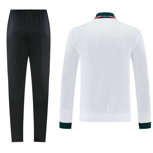 2026-2027 Mexico White Soccer Windbreaker Tracksuit Jacket Football Jacket and Pants