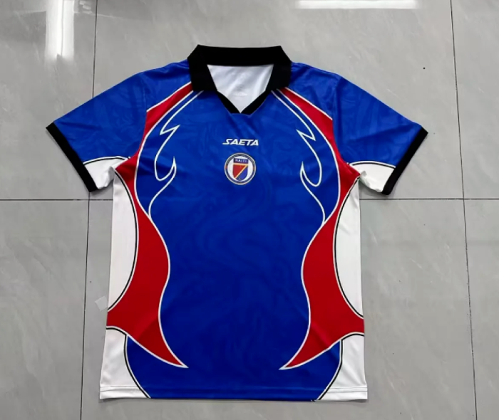 Fan Version 2026-2027 Haiti Blue/Red/White Soccer Training Jersey Football Shirt