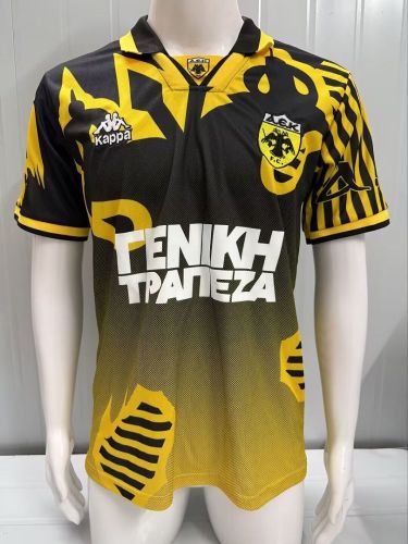 Retro Jersey 1997-1998 AEK Athens Home Soccer Jersey A.E.K. Football Shirt