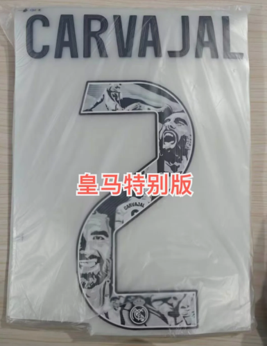 #2 Carvajal special fonts for 2025-2026 Real Madrid Soccer Jersey Real Football Shirt