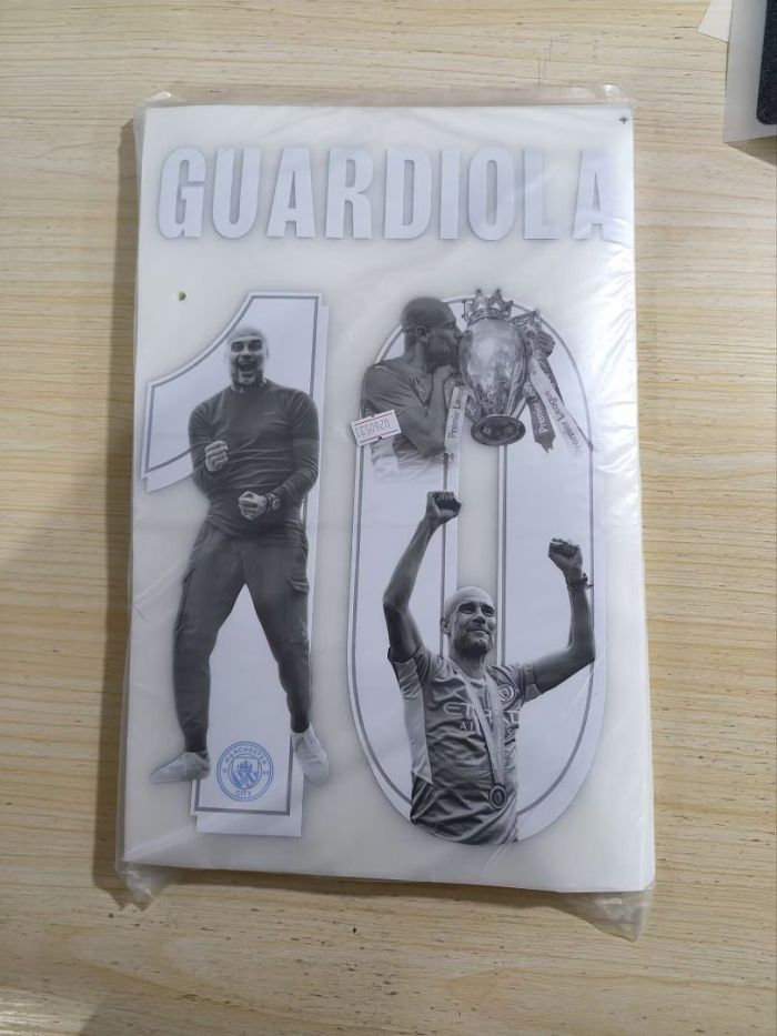 #10 GUARDIOLA special fonts for Manchester City Soccer Jersey Man City Football Shirt