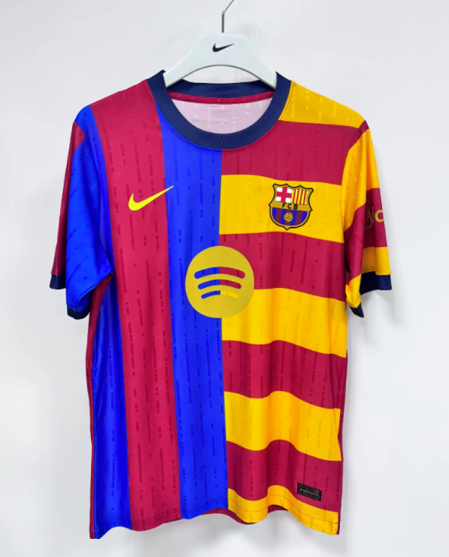 Barca Camisetas de Futbol Player Version 2026-2027 Barcelona Blue/Red/Yellow Soccer Training Jersey