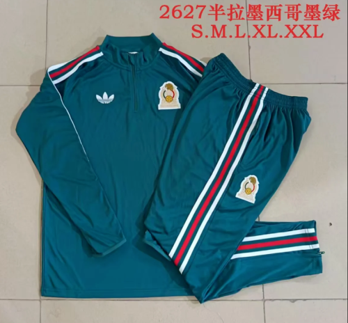 2026-2027 Mexico green originals Soccer Training Sweater and Pants Football Kit