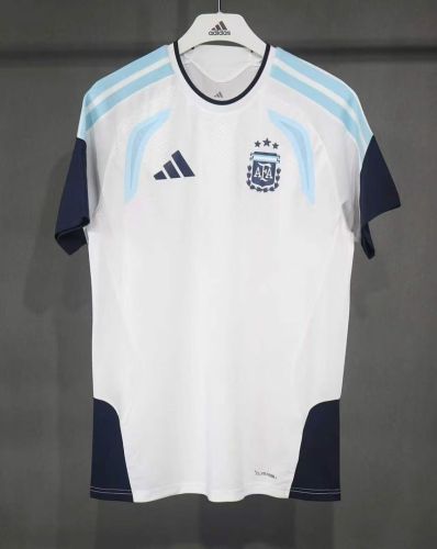 Player Version 2026 Argentina White Soccer Training Jersey Camisetas de Futbol